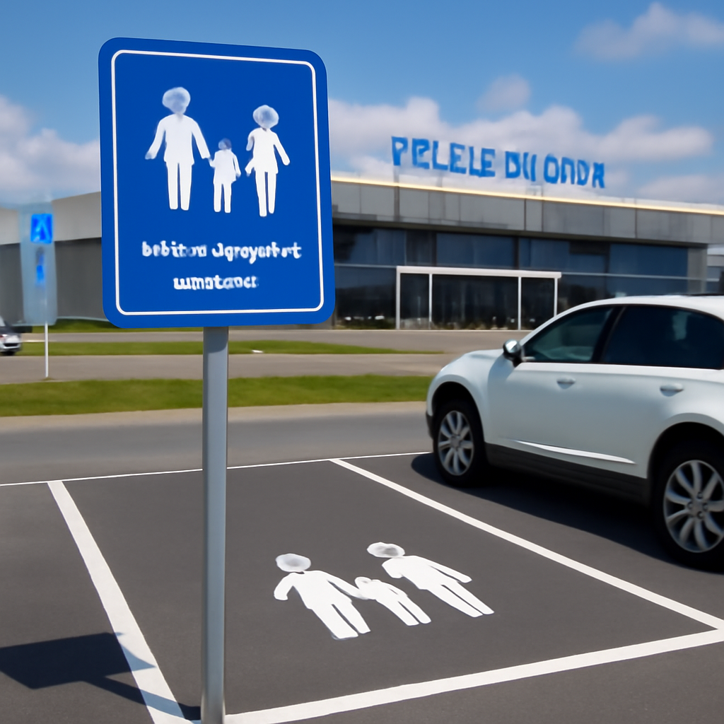 Аэропорт Геленджика первым в РФ организовал выделенную парковку для многодетных