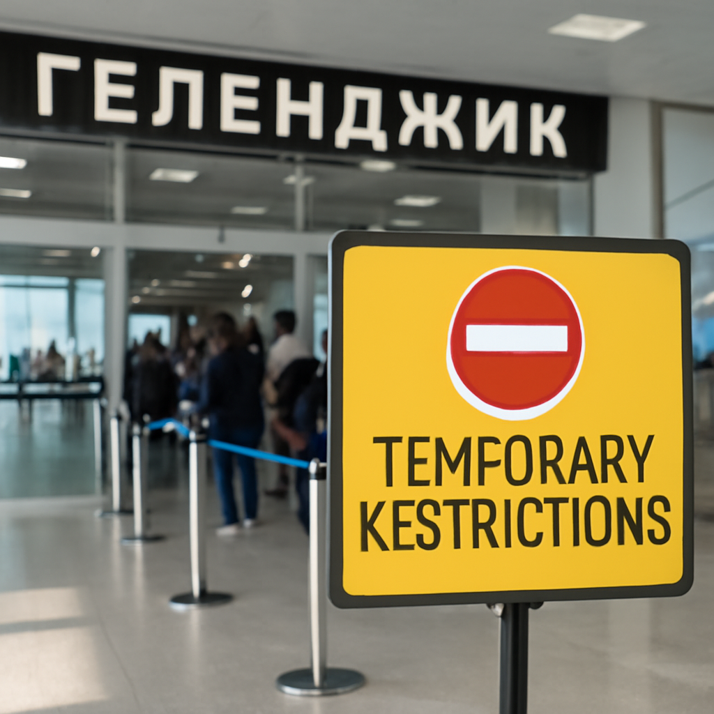 Временные ограничения ввели в аэропорту Геленджика